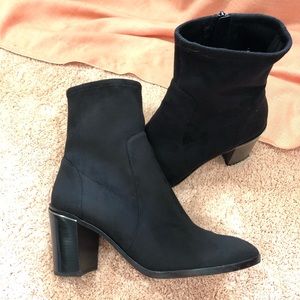 Michael Kors Black Suede Ankle Boots